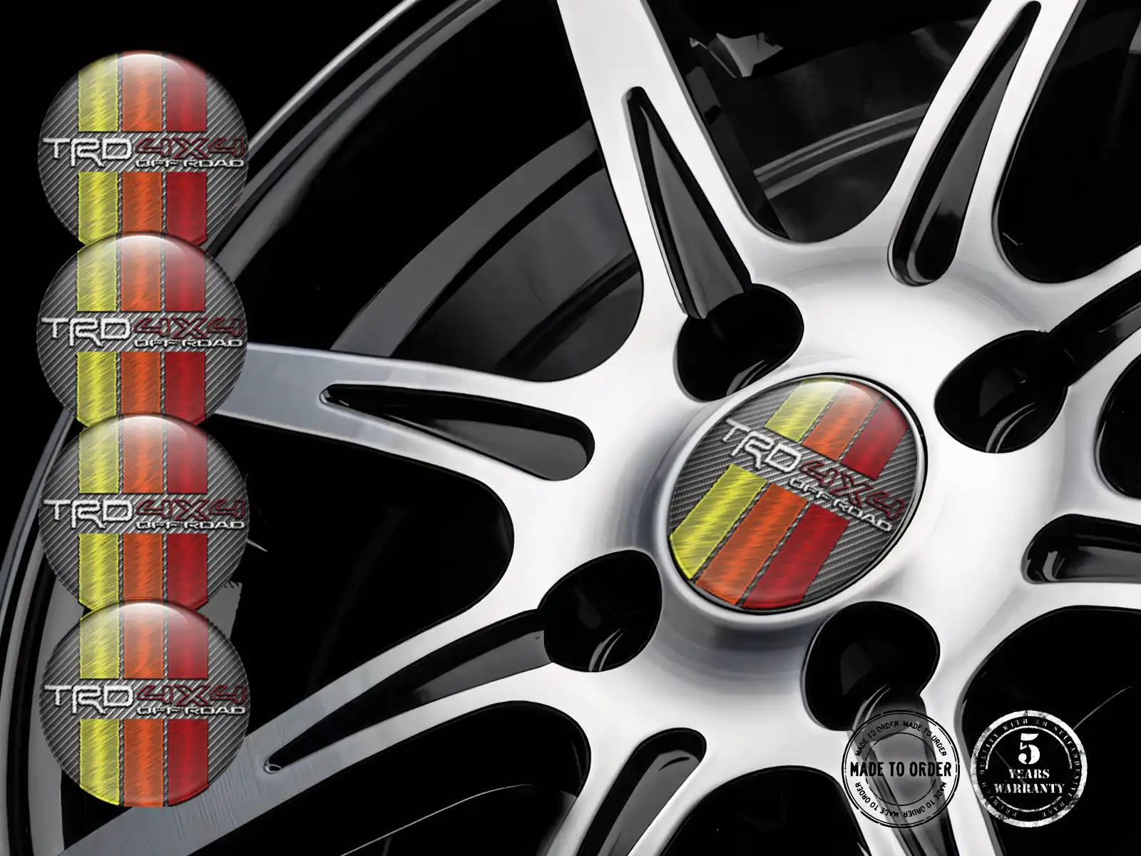 Toyota TRD Silicone Stickers Custom Brand Racing Horizon